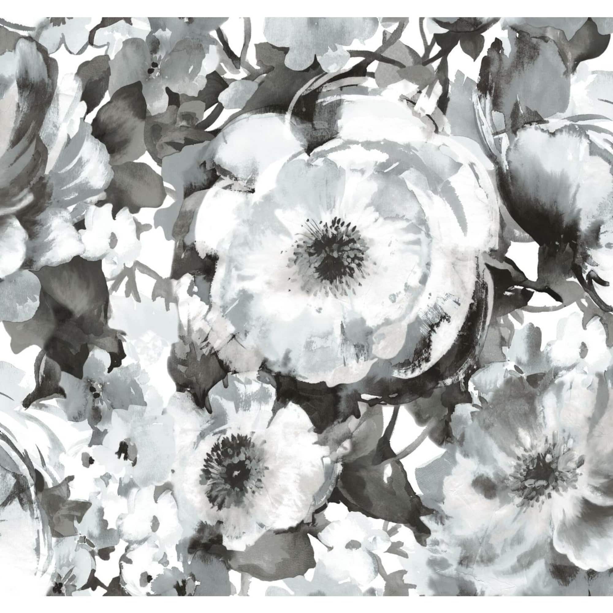 RoomMates Watercolor Floral Peel & Stick Wallpaper